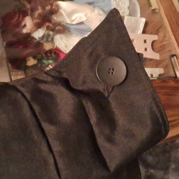 NWT,Vintage 80's,Black,Midi,Coat with Removable Fleece Lining,Deep Front Pockets - Picture 2 of 16